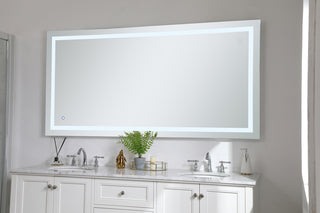 Helios 36in x 72in Hardwired LED mirror with touch sensor and color changing temperature 3000K/4200K/6400K