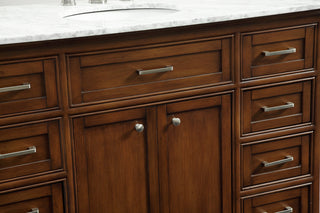 48 In. Single Bathroom Vanity Set In Teak