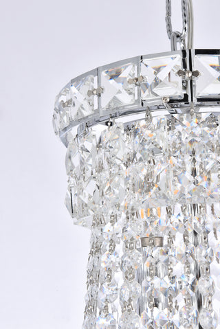 Tranquil 22 light Chrome Chandelier Clear Royal Cut Crystal