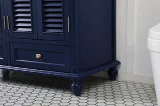 48 inch Single bathroom vanity in blue