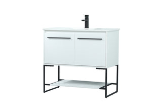 36 inch Single bathroom vanity in white