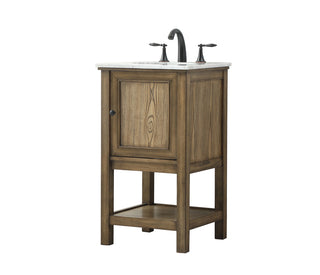 19 inch Single bathroom vanity in driftwood