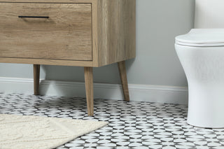 30 inch Single bathroom vanity in natural oak