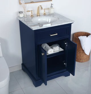 24 inch Single bathroom vanity in Blue