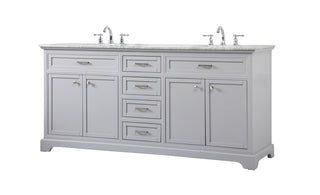 72 inch double bathroom vanity in grey