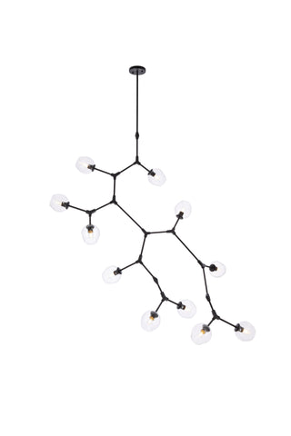 Cavoli 11 lights black chandelier