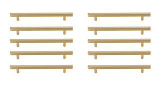 Dior 7-9/16" Center to Center Brass Bar Pull Multipack (set of 10)