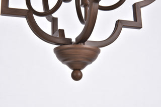 Sandara 4 lights pendant in weathered oak