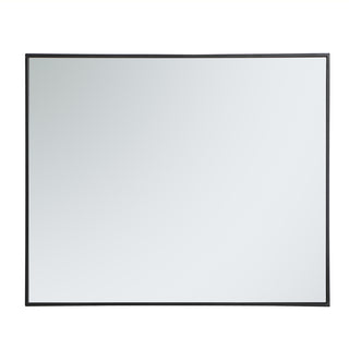 Metal frame rectangle mirror 30 inch in Black