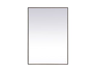 Pier 42x60 inch LED mirror with adjustable color temperature 3000K/4200K/6400K in black