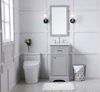 19 in. Single Bathroom Vanity set in light grey