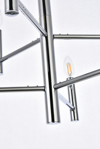 Carmella 6 lights pendant in chrome