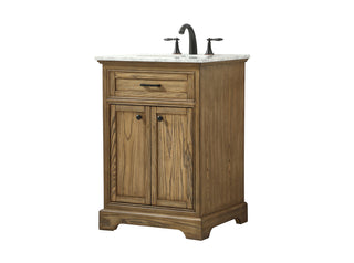 24 inch Single bathroom vanity in driftwood