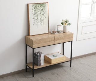 42 inch console table in mango wood