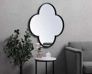 Metal plum mirror 36 inch x 36 inch in Black