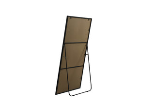 Metal Frame Rectangle Full Length Mirror 30x60 Inch in Black