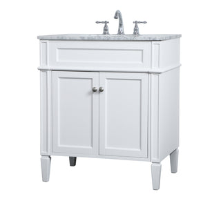 30 inch Single bathroom vanity in White