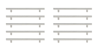 Quinn 7-9/16" Center to Center Brushed Nickel Bar Pull Multipack (set of 10)