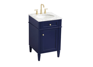 21 inch Single bathroom vanity in blue