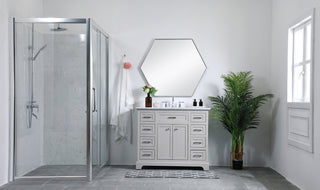 42 in. Single Bathroom Vanity set in light grey