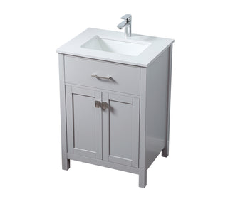 24 Inch SIngle Bathroom Vanity In Grey