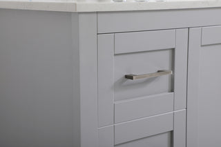 48 inch Single Bathroom Vanity in Grey with Backsplash