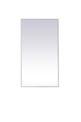 Metal frame rectangle mirror 20 inch x 36 inch in White