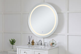 Helios 36 inch Hardwired LED mirror with touch sensor and color changing temperature 3000K/4200K/6400K