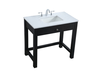 36 Inch ADA Compliant Bathroom Vanity In Black