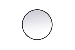 Pier 24 inch LED mirror with adjustable color temperature 3000K/4200K/6400K in black