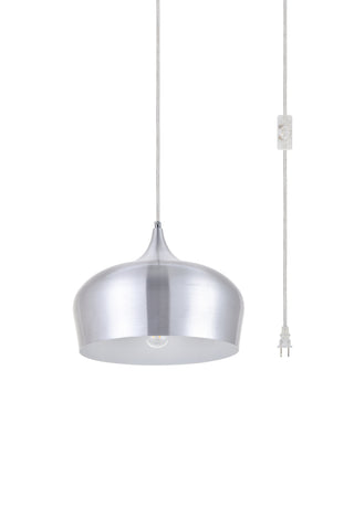 Nora 1 Light Burnished nickel plug-in pendant