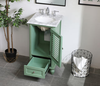 19 inch Single Bathroom Vanity in Vintage Mint