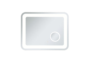 Lux 24in x 30in Hardwired LED mirror with magnifier and color changing temperature 3000K/4200K/6000K