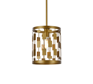 Levante 1 light pendant in brass