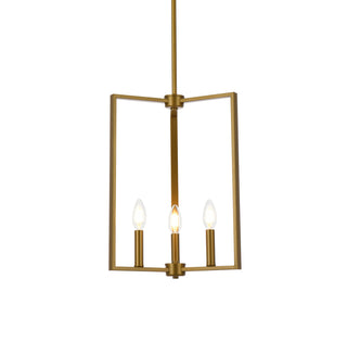 Vino 3 lights pendant in brass