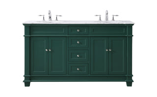 60 inch double bathroom vanity set in black