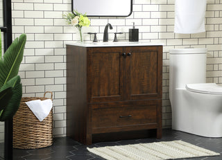 30 inch Single bathroom vanity in expresso