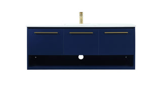 48 inch Single bathroom vanity in blue