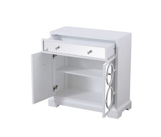 32 in. mirrored cabinet in white