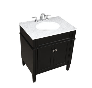 30 inch Single bathroom vanity in Black