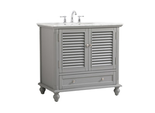 36 inch Single bathroom vanity in grey