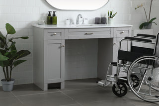 54 Inch ADA Compliant Bathroom Vanity In Grey