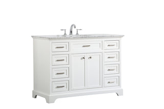 48 In. Single Bathroom Vanity Set In White