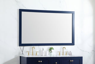 Aqua vanity mirror 60x36 inch in blue