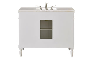 42 In. Single Bathroom Vanity Set In Antique White