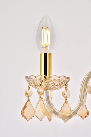 Rococo 4 light Golden Shadow Pendant Golden Shadow (Champagne) Royal Cut Crystal