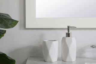 Aqua rectangle vanity mirror 42 inch in White