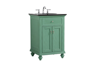 24 inch Single bathroom vanity in vintage mint