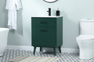 24 inch bathroom vanity in Green