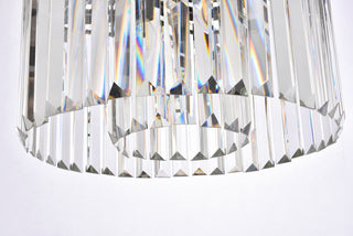 Sydney 6 light Matte Black Pendant Clear Royal Cut Crystal
